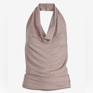 Express Sparkly Cowl Neck Top